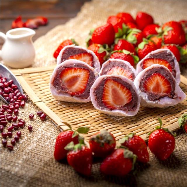 草莓紅豆大福(8入),花見小露
